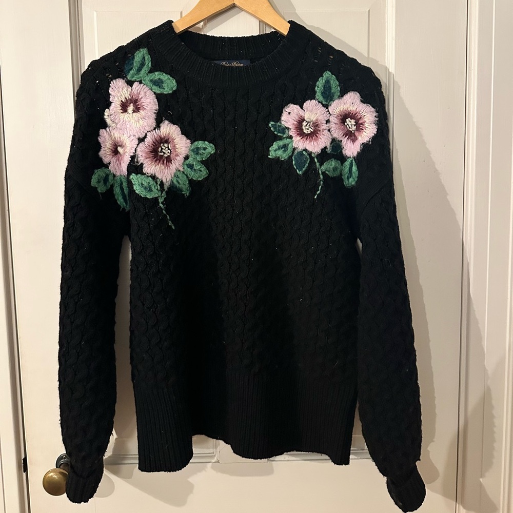 Brooks Brothers embroidered sweater